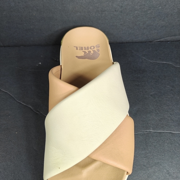 Sorel Women's Viibe Crisscross Crem Brown Slide Open Toe Comfy Casual Sandal 6.5 - Picture 6 of 10